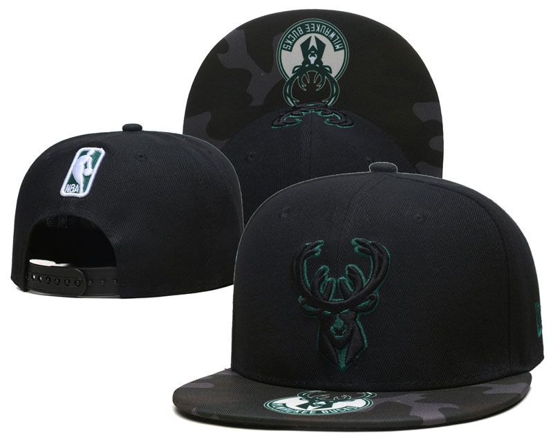 2023 NBA Milwaukee Bucks Hat YS0515->nba hats->Sports Caps